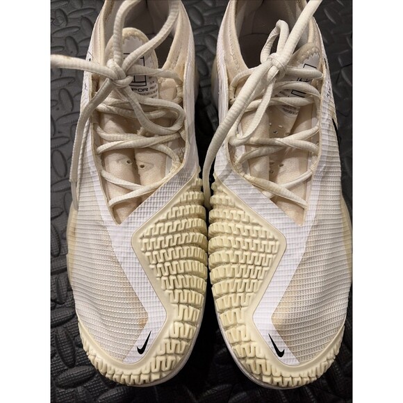 Nike React Vapor NXT HC White Black Beige Men's Sz 8 Tennis Shoes CV0724-101 - Picture 3 of 8